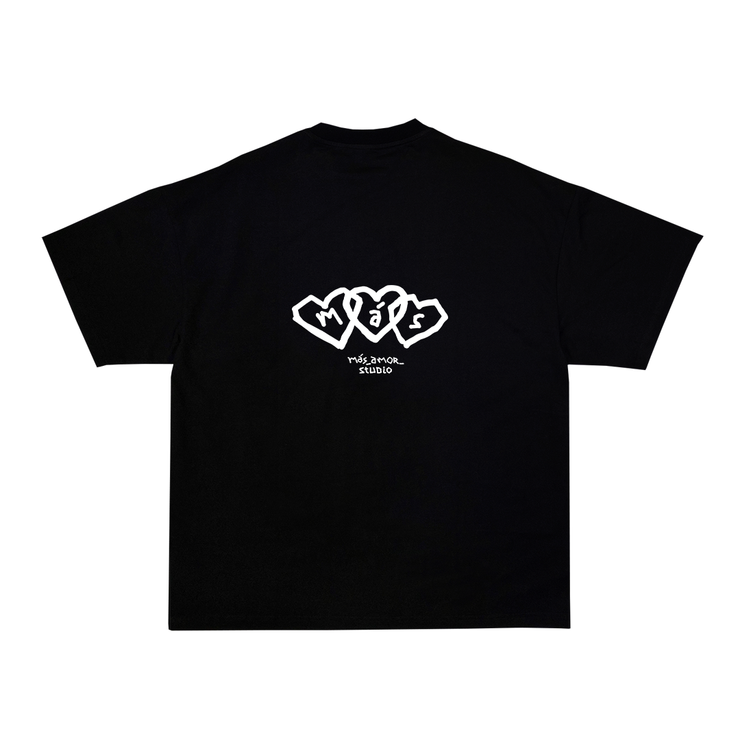  Black Tee HEARTS