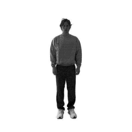  Gray Crewneck HEARTS