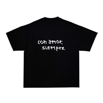 ‎ Black Tee CON AMOR, SIEMPRE