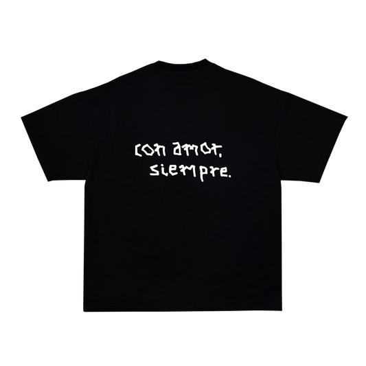 ‎ Black Tee CON AMOR, SIEMPRE