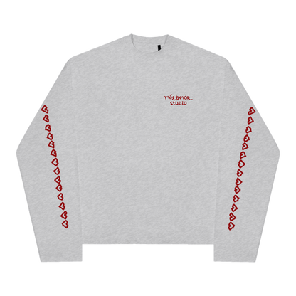 GRAY LS Tee LOVELINE