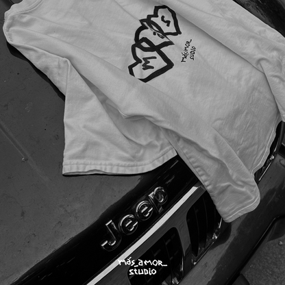 ‎ White Tee HEARTS