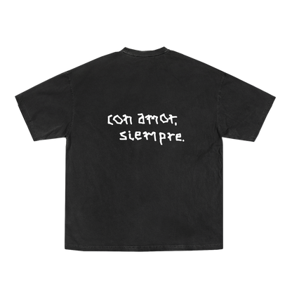 ‎ Vintage Black Tee CON AMOR, SIEMPRE