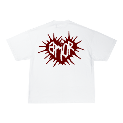 White Tee HEARTBURST