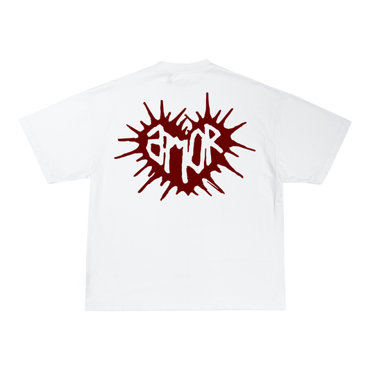 White Tee HEARTBURST